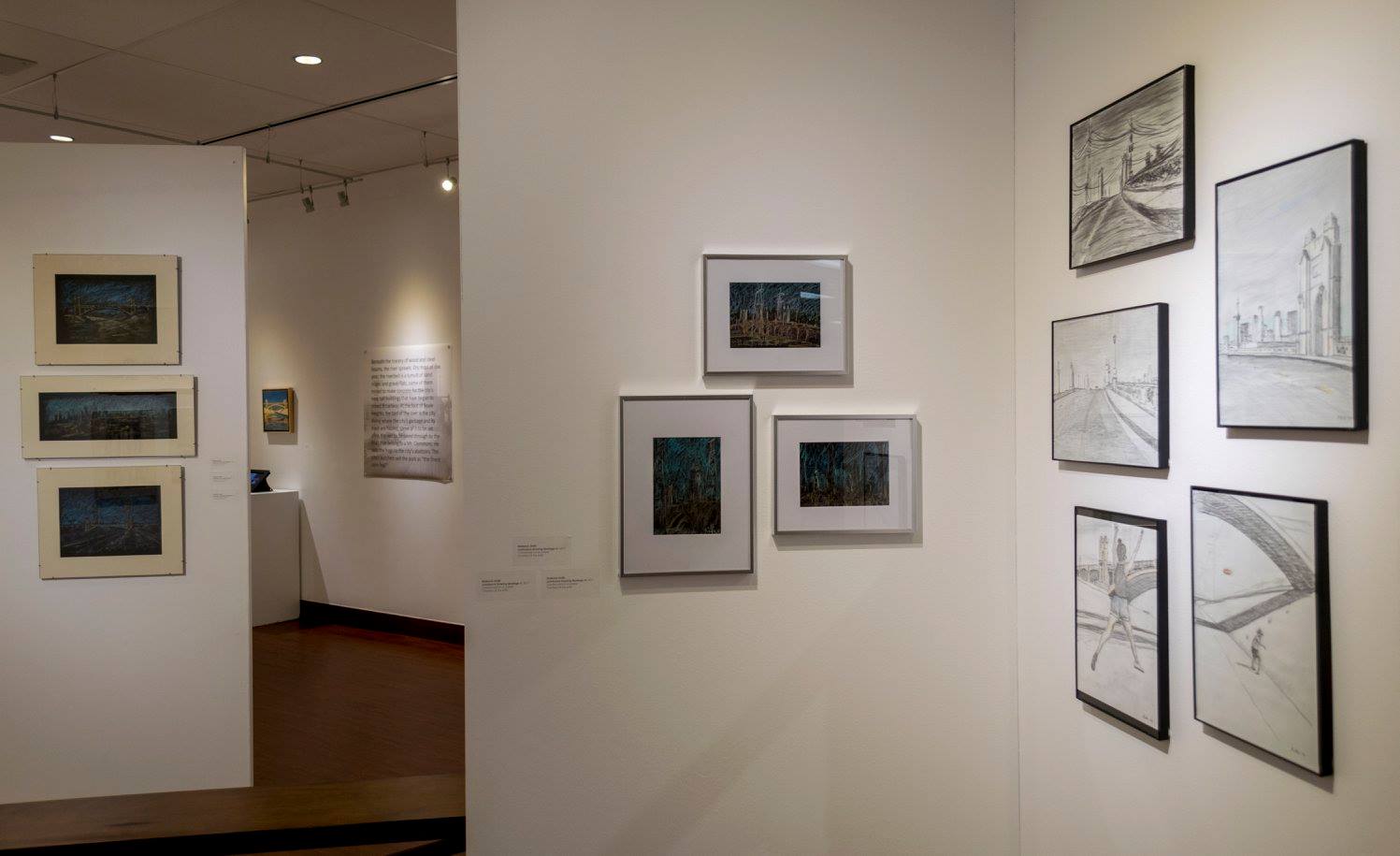 Installation View, Front of Gallery, Positively Fourth Street - An Encounter with the Fourth Street Viaduct Exhibition, 2018.