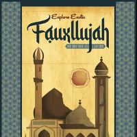 Weathered Poster of Taj Mahal inspired building named Fauxllujah