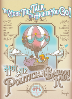 The Ho Air Politician Balloon Ride Poster