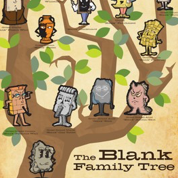 Image of a family tree with different characters of Blank's family
