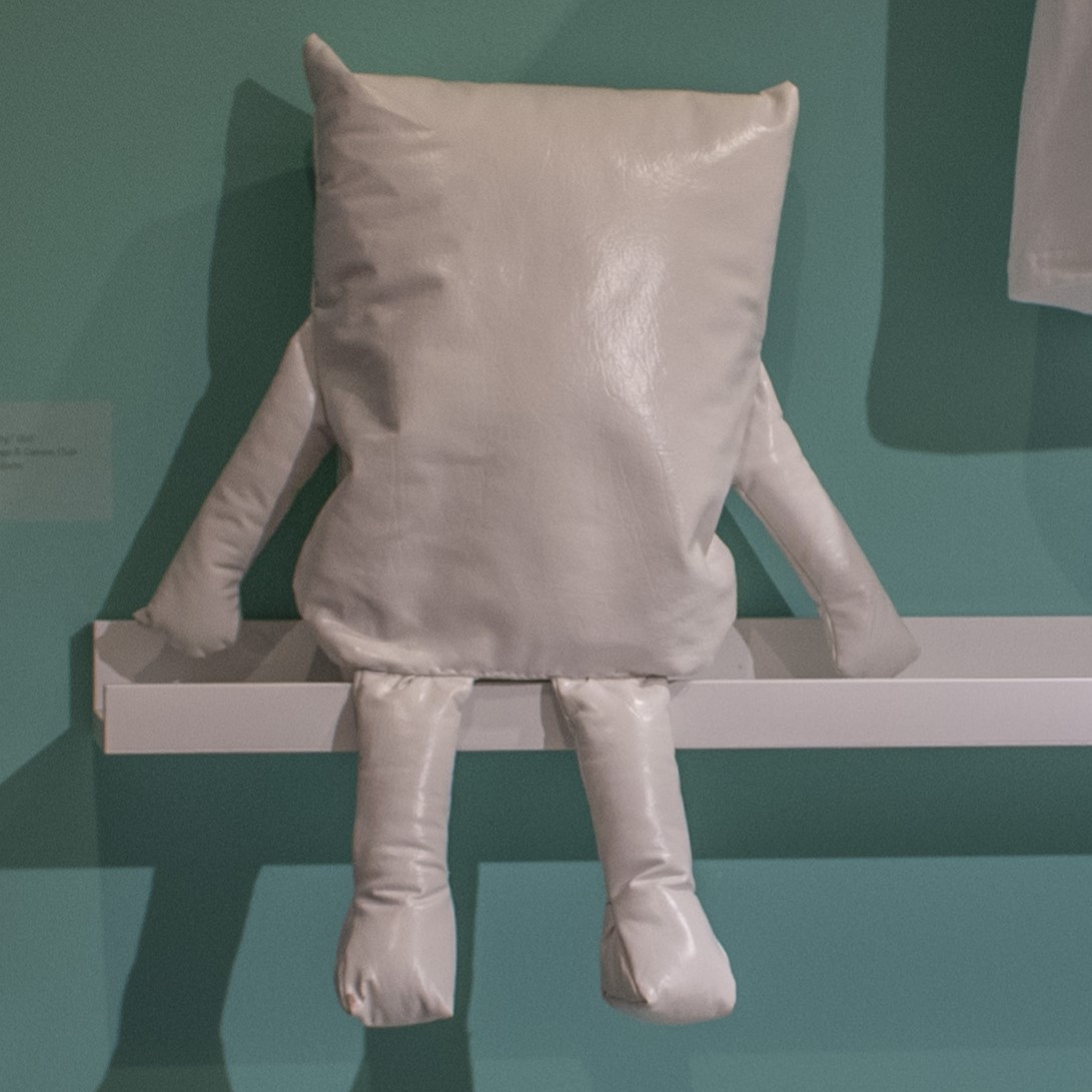 Image of a square-shaped, blank doll