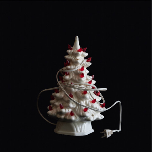 white night light tree that is unplugged 