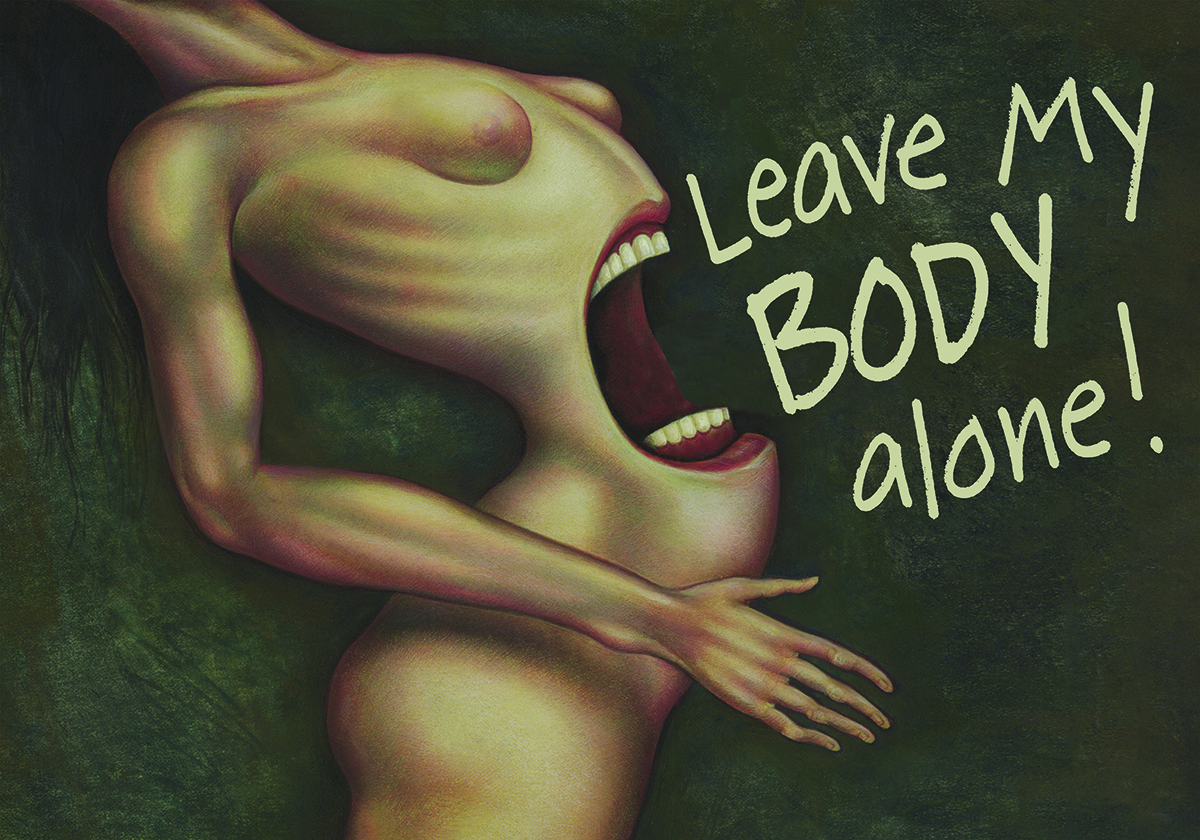 "Leave My Body Alone" by Anita Kunz