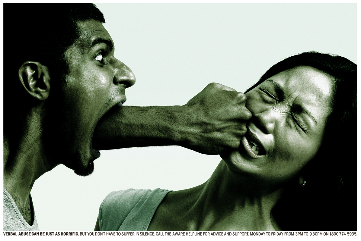 "Verbal Abuse Can Be Just as Horrific" by Saatch & Saatchi Singapore
