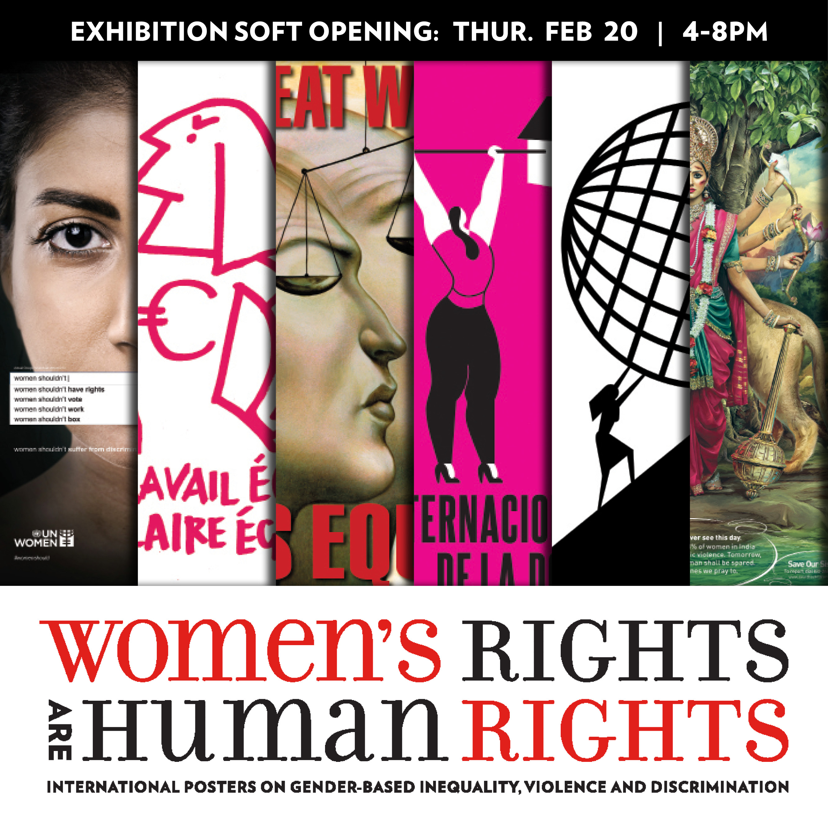 promo image for "Women's Rights Are Human Rights" exhibition