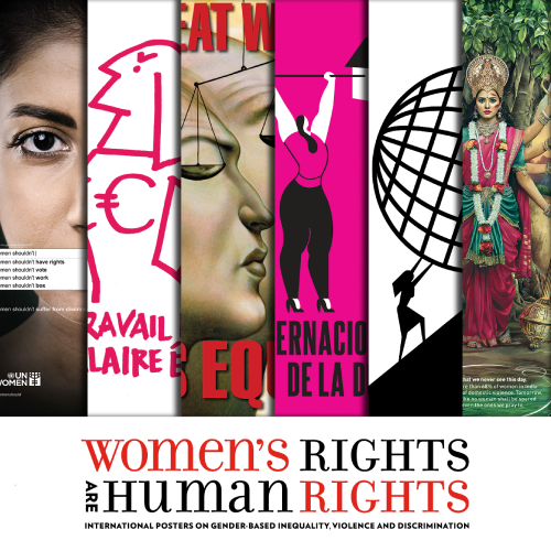 promo image for the "Women's Rights Are Human Rights" exhibition