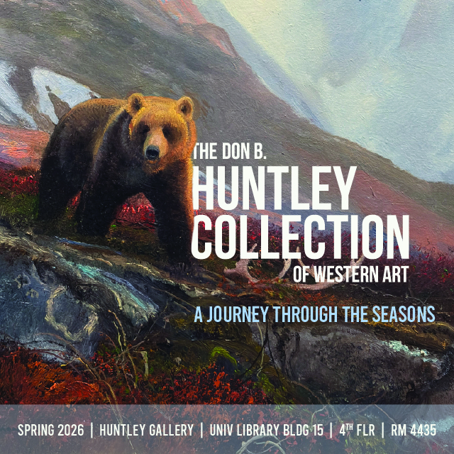 Promotional graphic for the "The Huntley Permanent Collection" exhibition