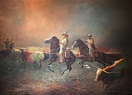"Untitled (Mexican Cowboys)" by H Michel
