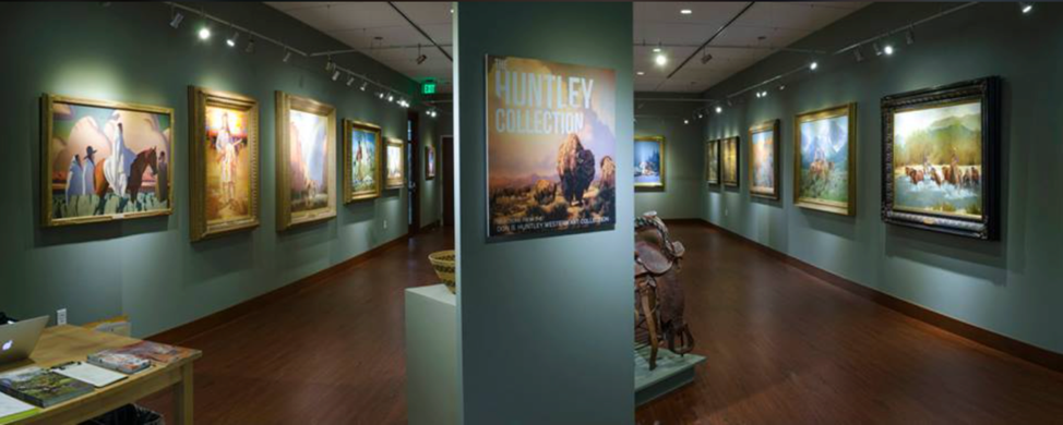 Installation view of 'Life in the Wild West: Selections from the Don B. Huntley Western Art Collection'