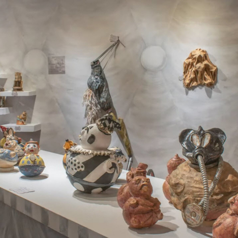 Gina M., high-fired ceramic pieces from the "Lost, Not Forgotten" Series, 2019