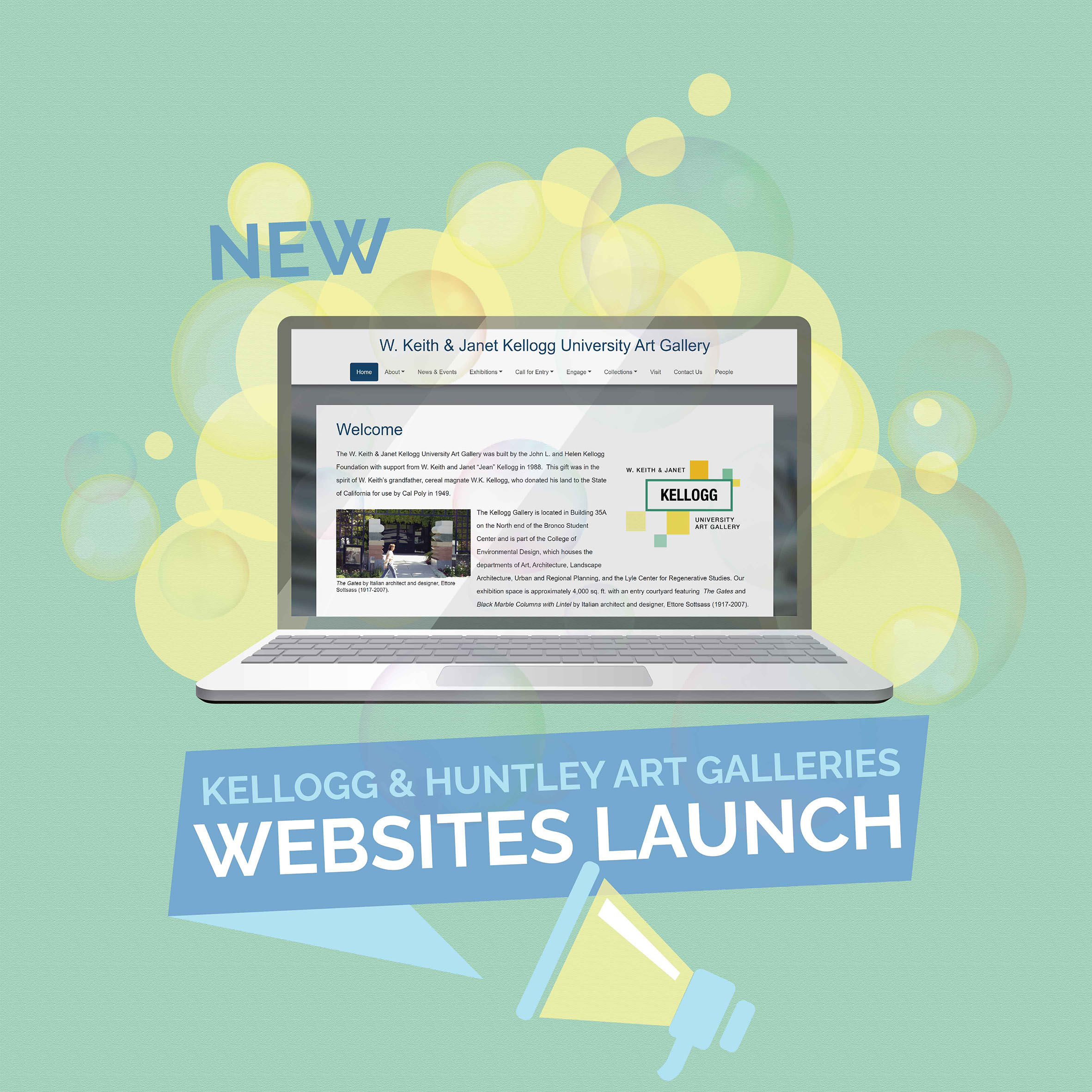 Kellogg and Huntley Art Galleries New Website Launch