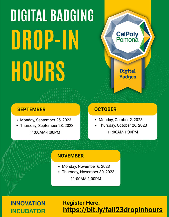 Digital Badging Drop-In Hours