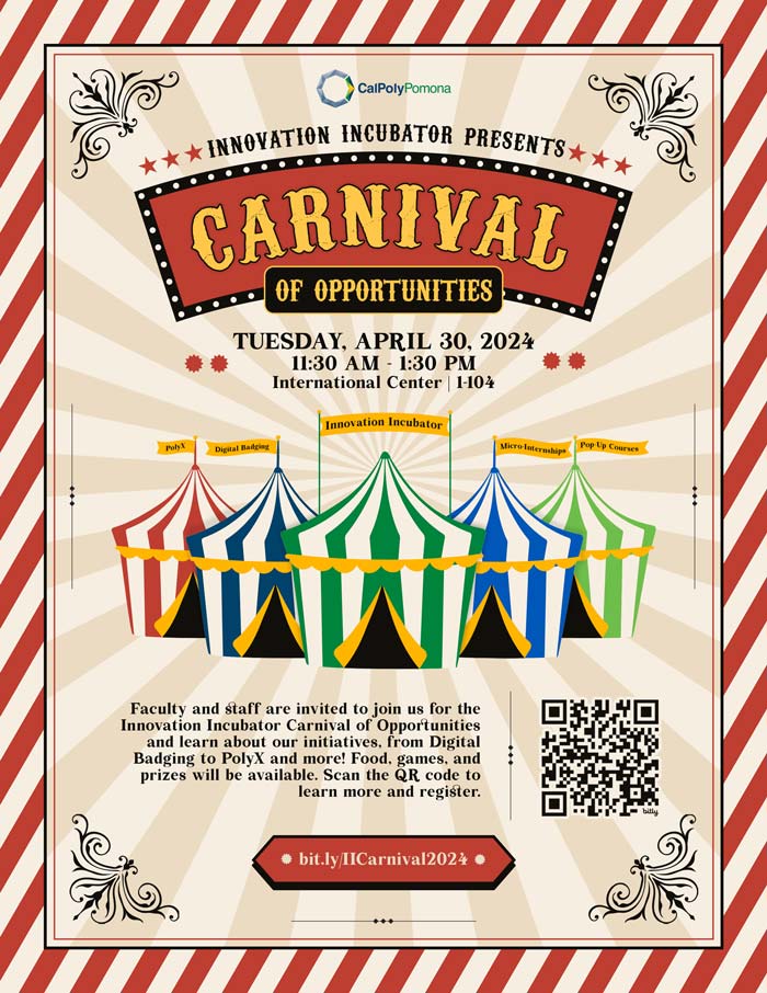 a poster for CPP Carnival of Opportunities