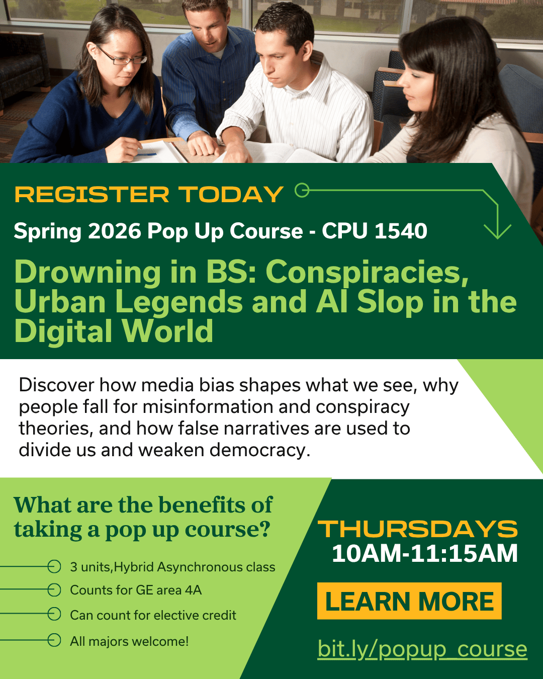 pop up course 2026 Drowning in BS