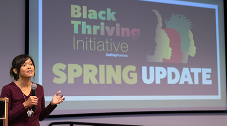 Dr. Cindy Picket speaks during the BTI Spring Update