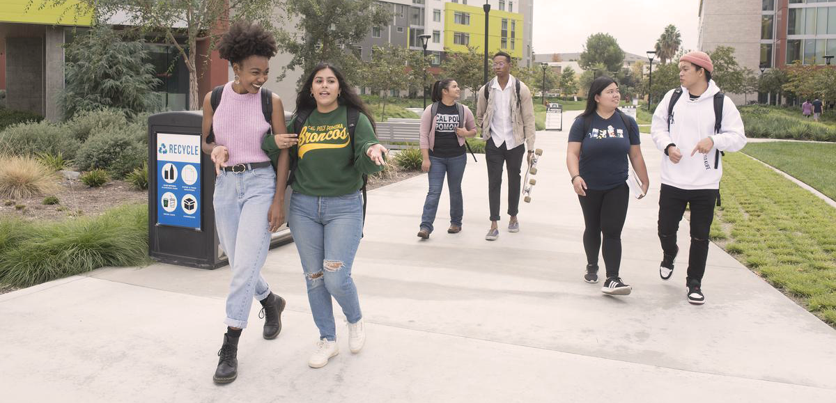 CPP students walking together