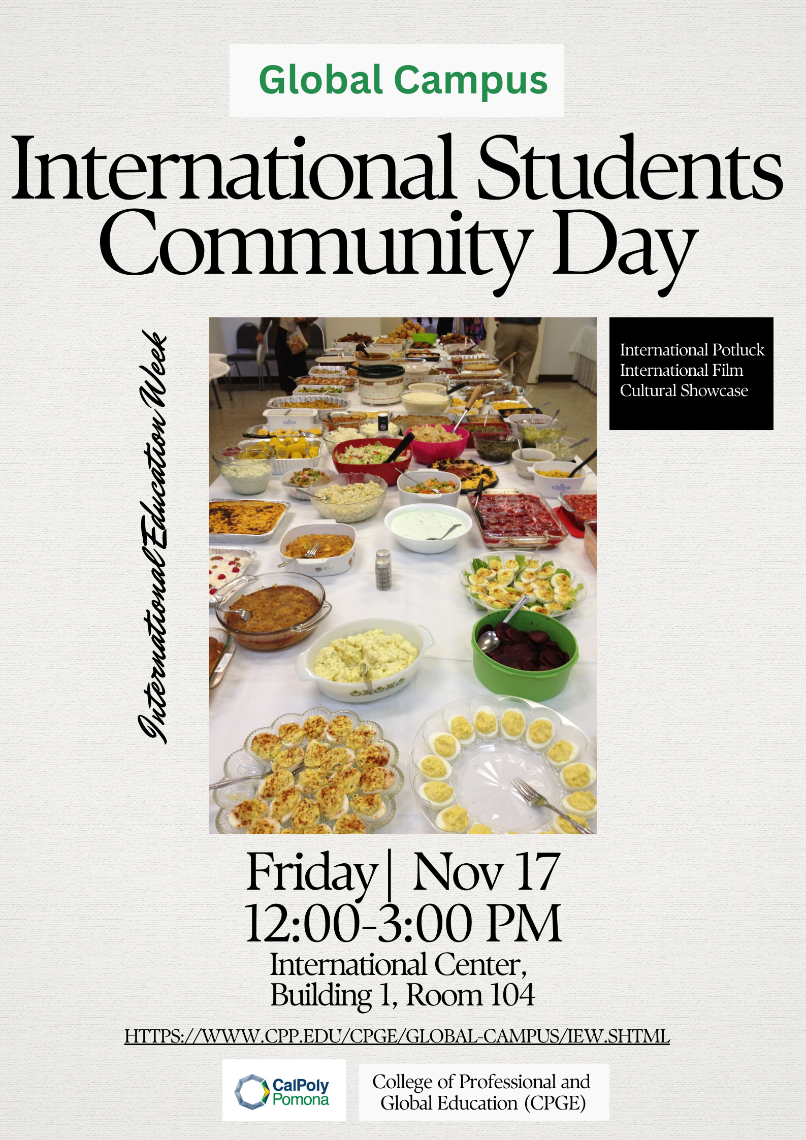 international students community day flyer