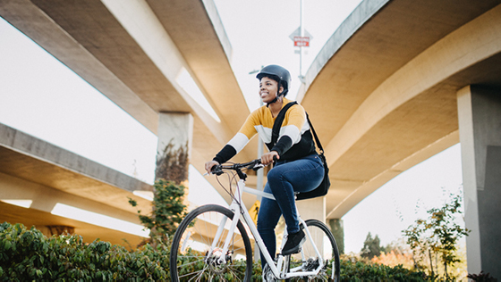 girl on bike