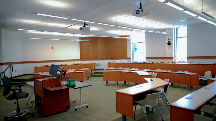 a picture of a HyFlex classroom
