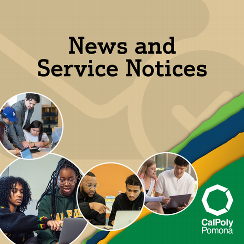 News and service notices