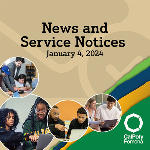 News and Service Notices for January 4, 2024