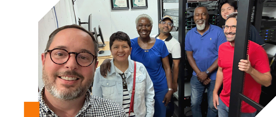 CPP faculty and staff in the High Performance Computing server room