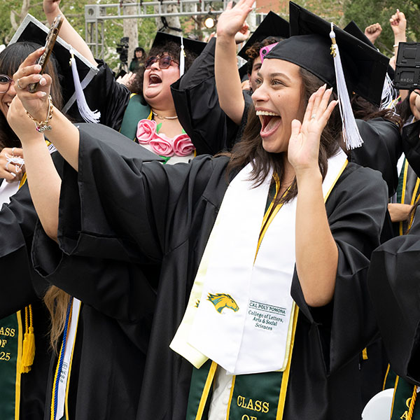 Cal Poly Pomona Graduate at the 2025 Commencement Ceremony
