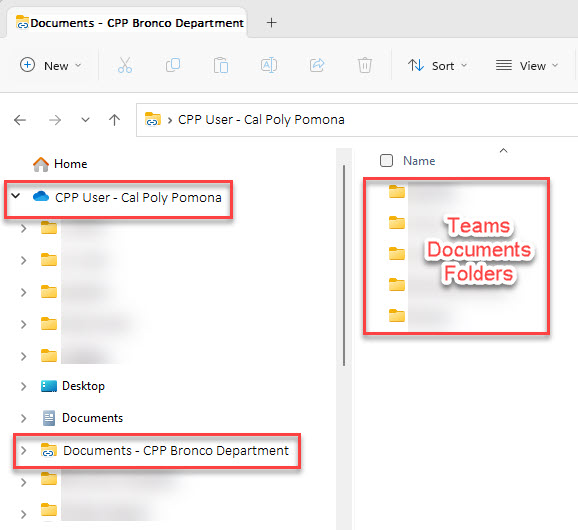 teams documents synced folder