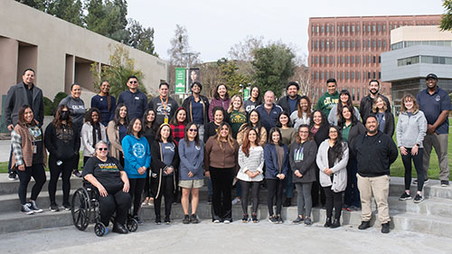 A group photo of Cal Poly staff members