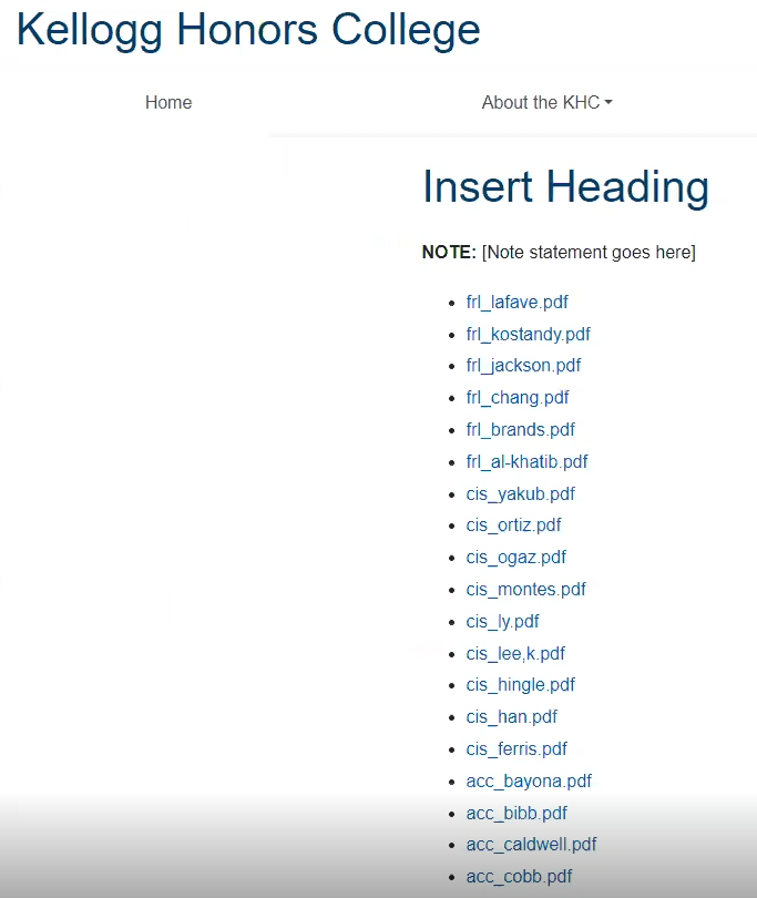 CPP Site side of Directory Content Lister