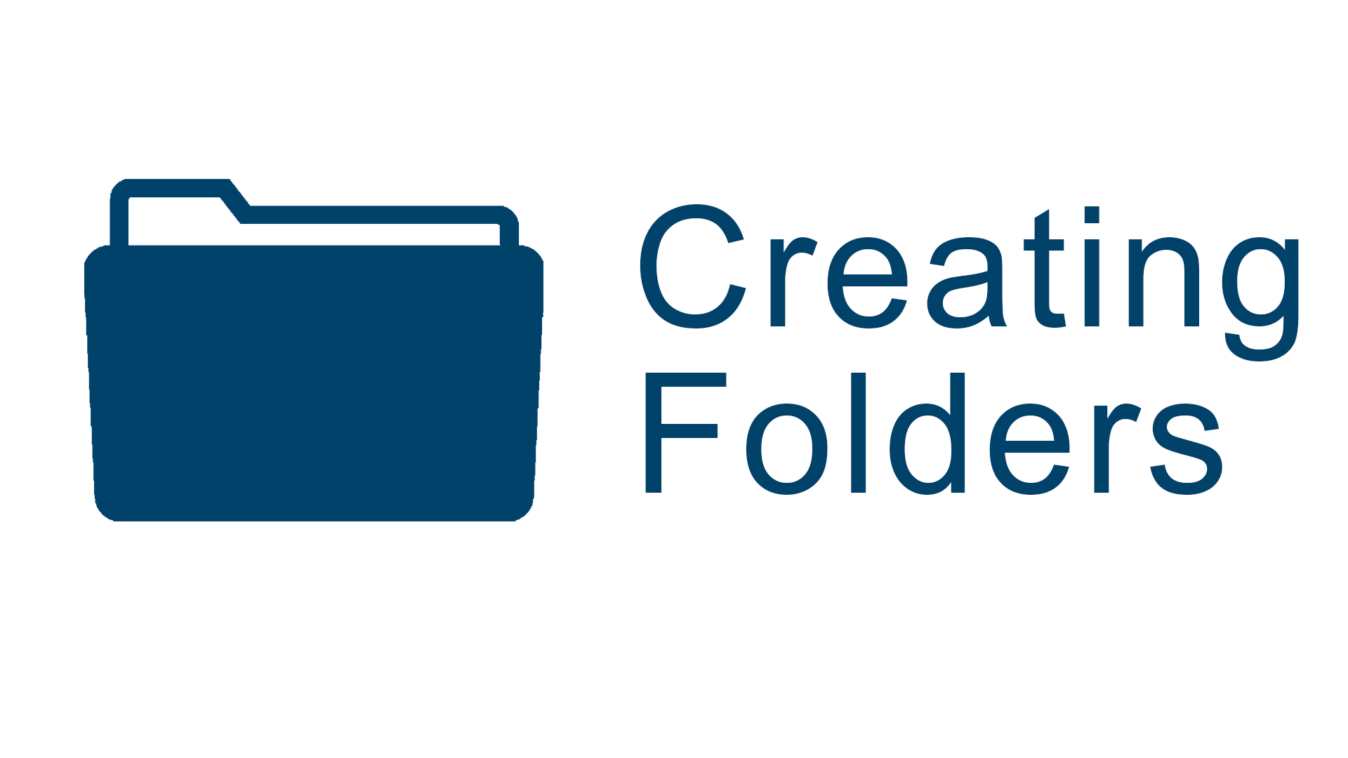 creating folders banner