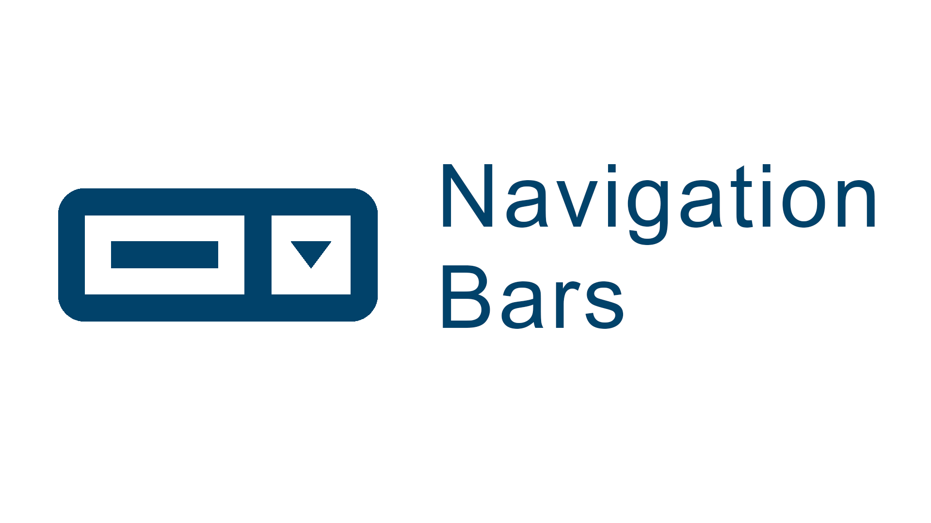 navigation bar dropdown banner