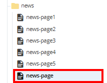 news page nav