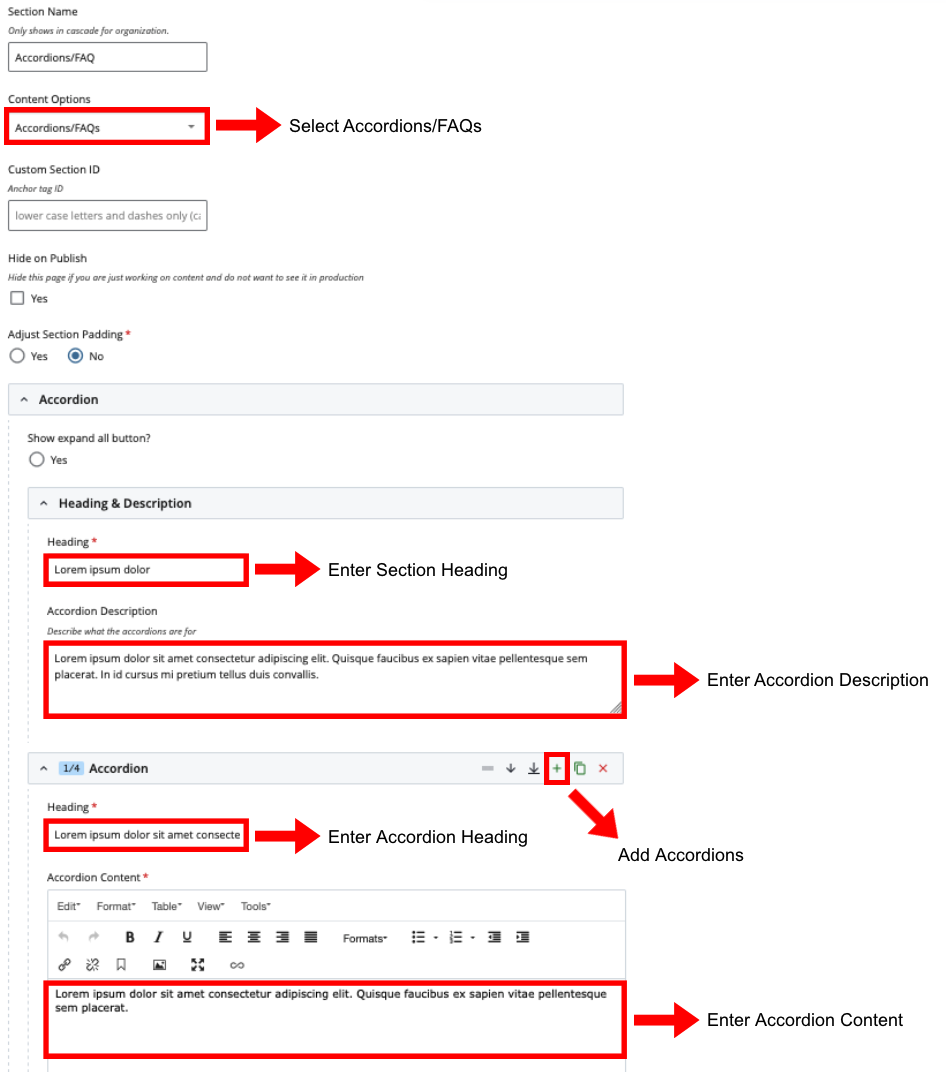 Accordion Cascade View