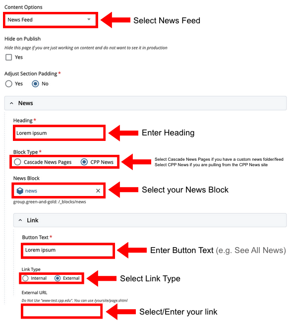 news feed cascade view