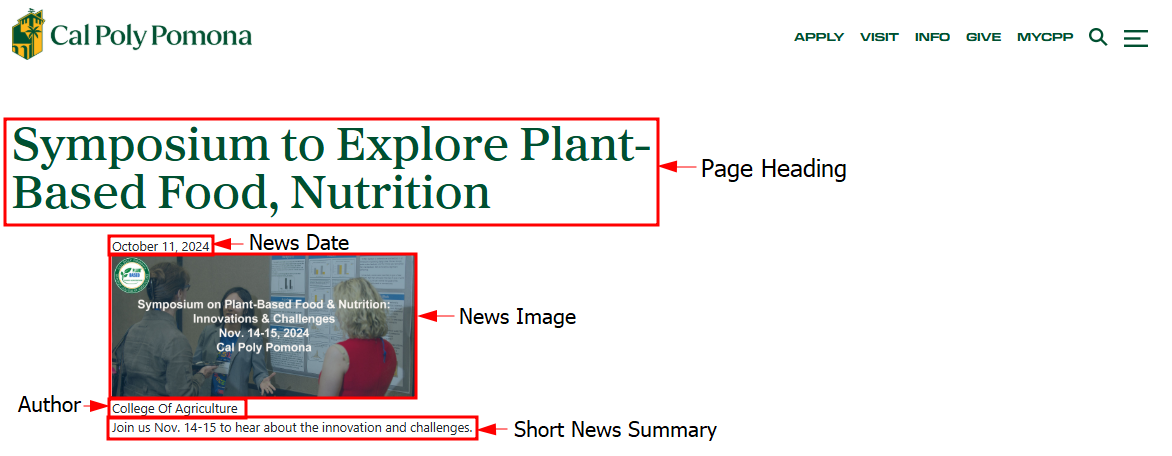 News Page Cascade View