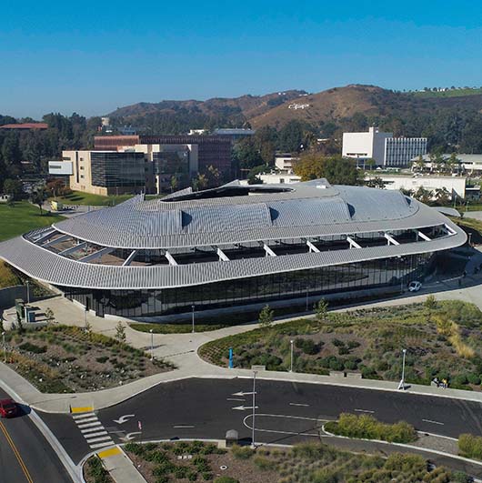 student service building aerial shot