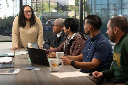 people gathered around a conference table