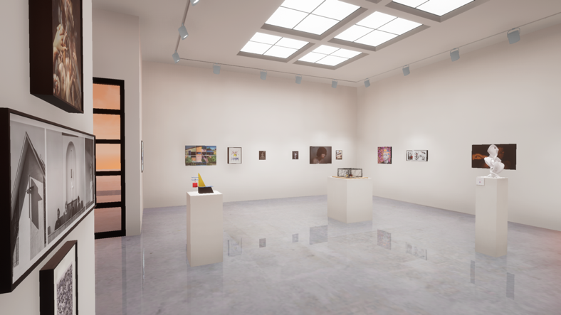 Unreal Engine-based virtual exhibition designs of the Kellogg Gallery’s exhibition.  navigate down for further details