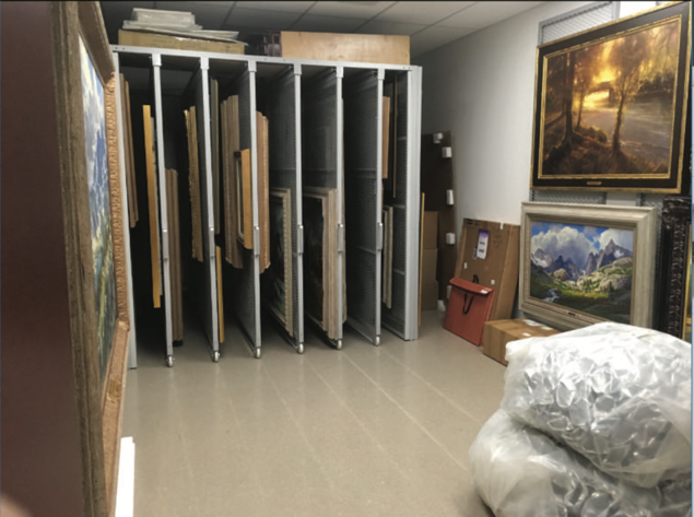 art collection storage.  navigate down for further details