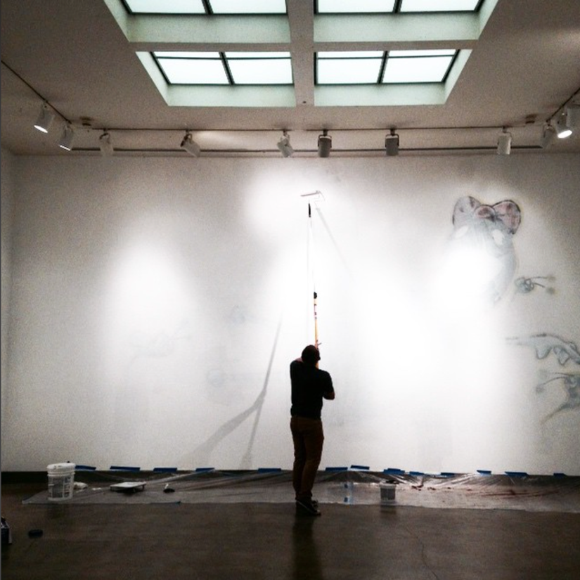 post-exhibition deinstallation. navigate down for further details