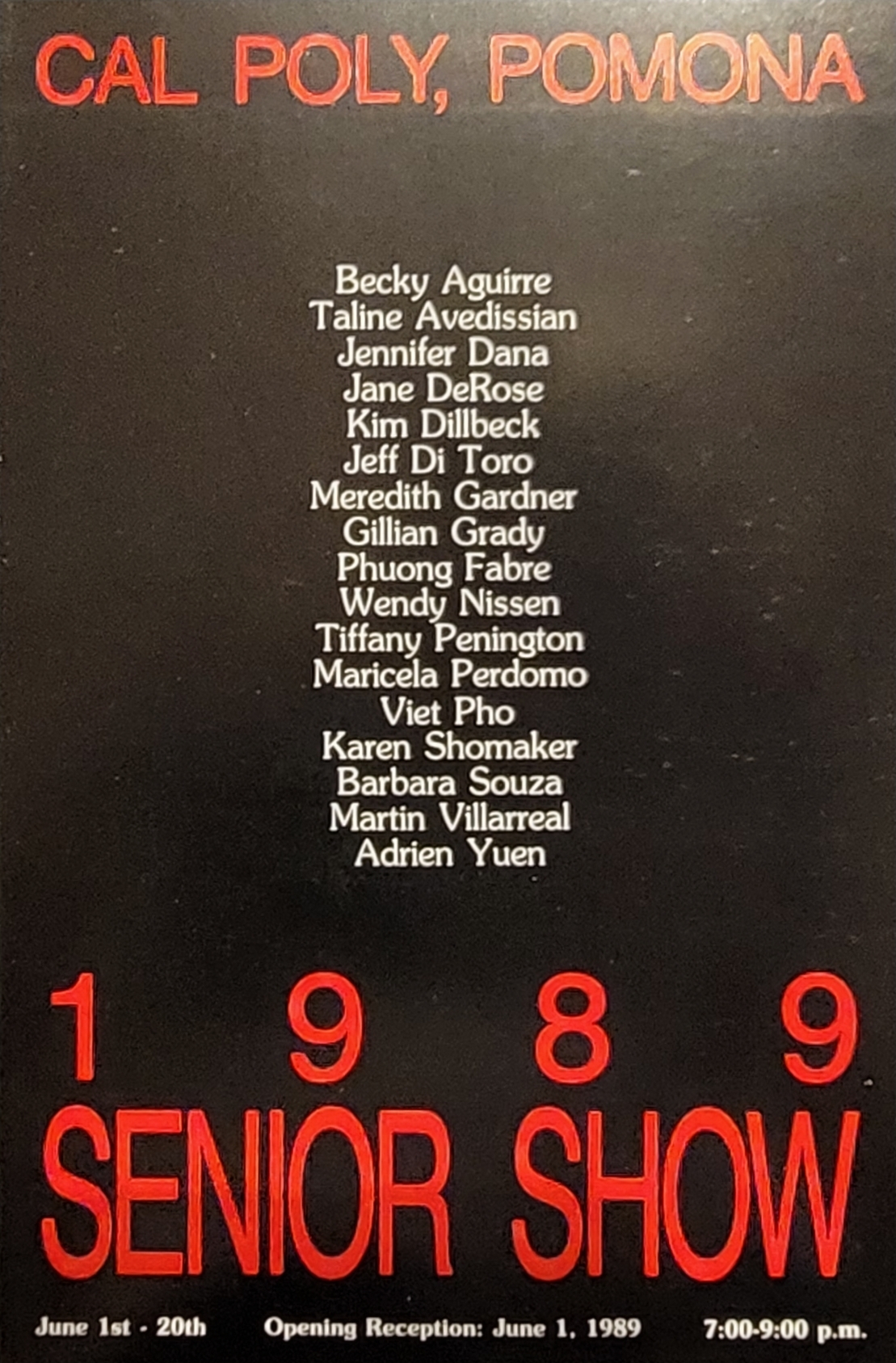 1989 senior show