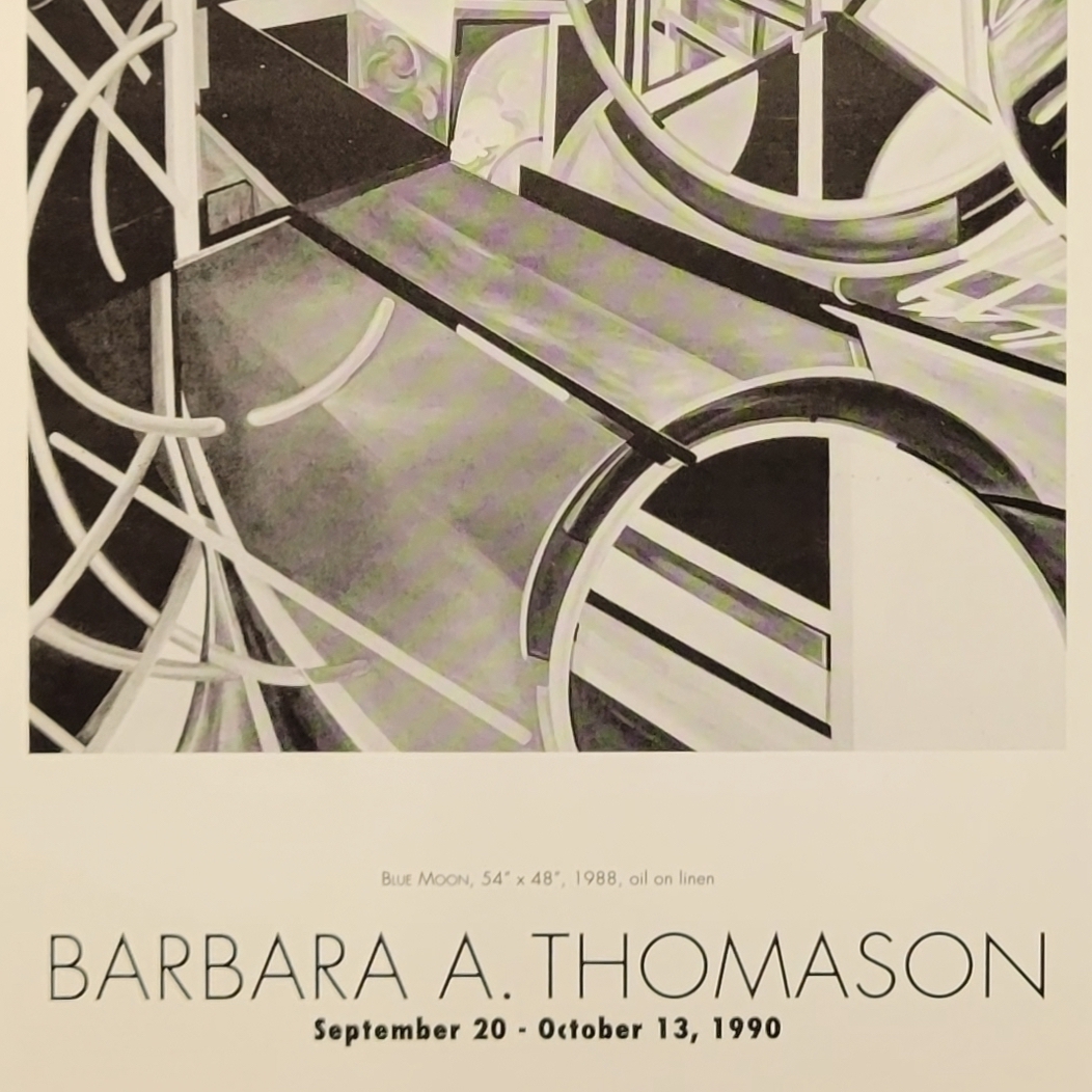 The Barbara A. Thomason Paintings and Drawings exhibition will be open from September 20 to October 13, 1990.