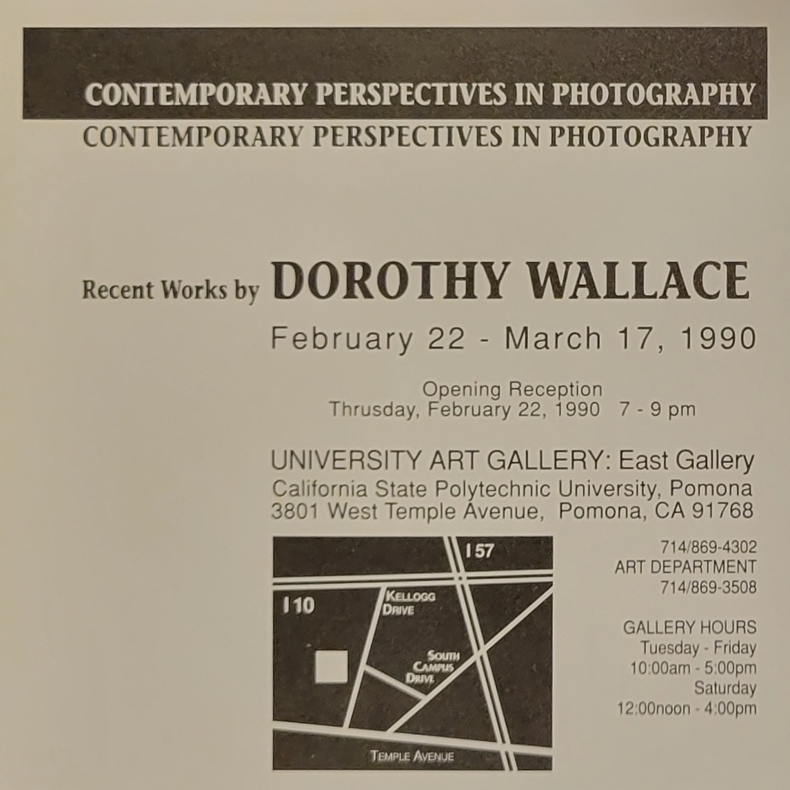 Contemporary Perspectives in Photography Recent Works by Dorothy Wallace