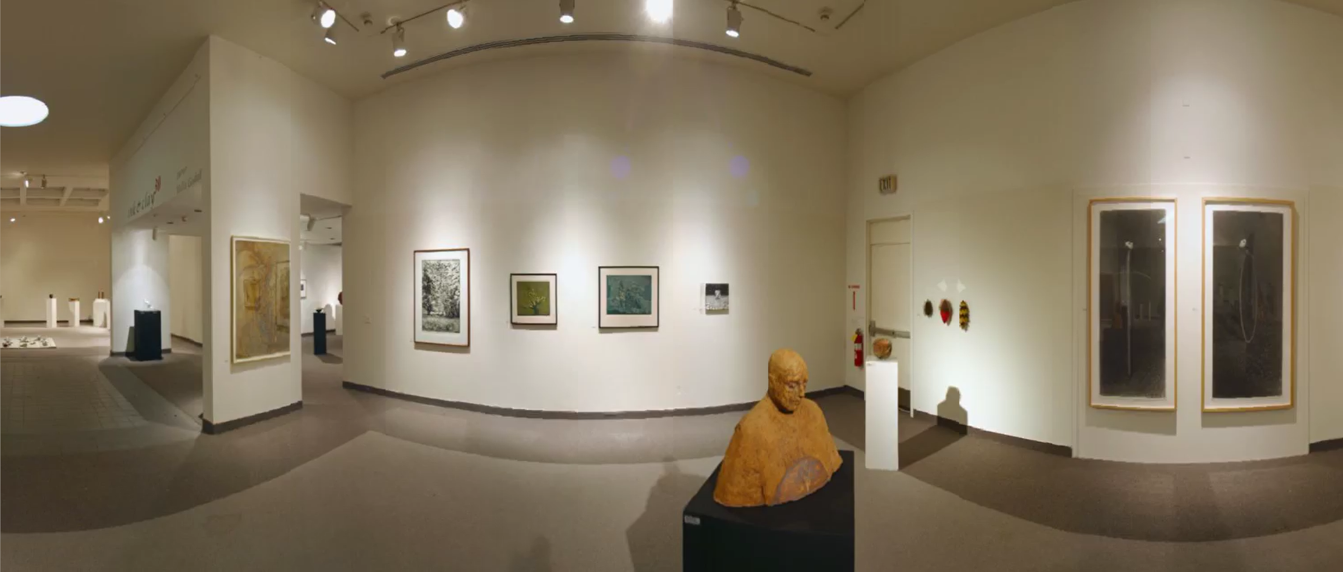 Installation View, Front West Gallery, Ink & Clay 30 Exhibition, January 08, 2004 to February 14, 2004