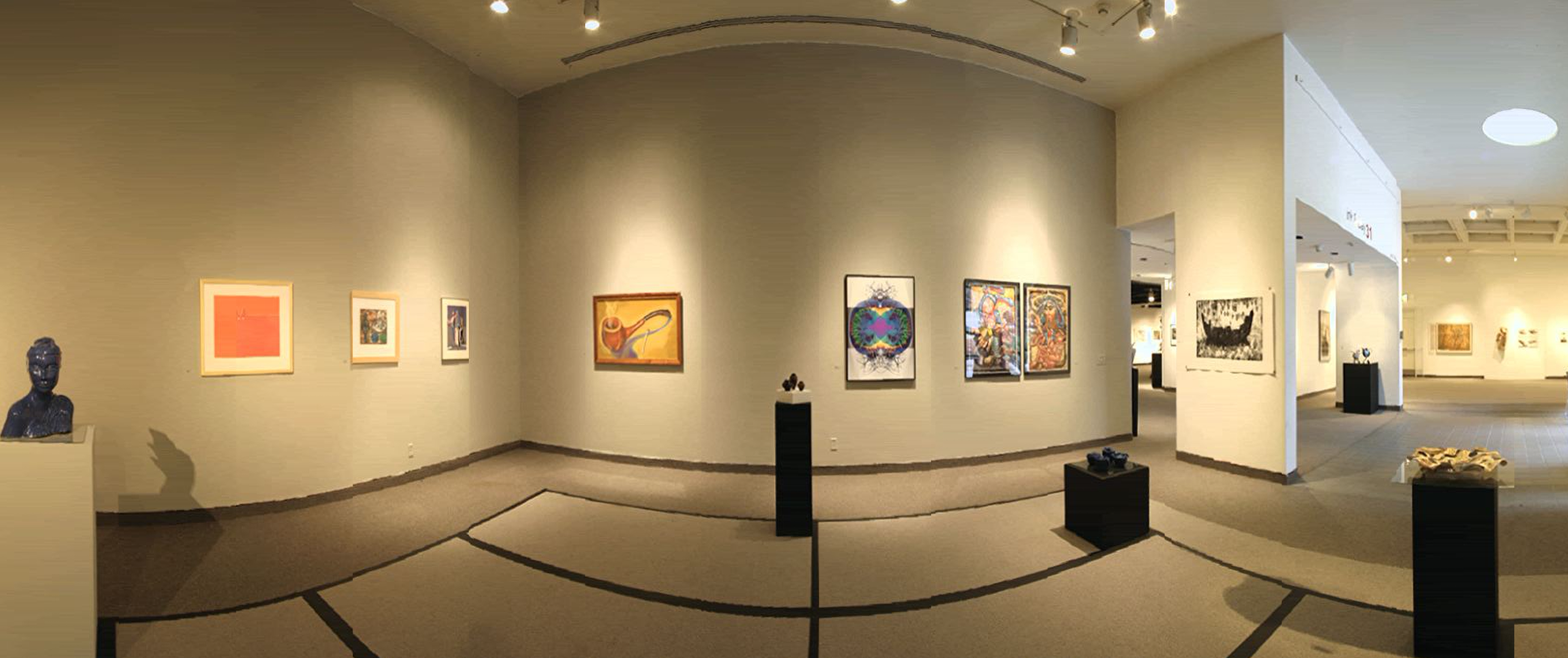 Installation View, Front East Gallery, Ink & Clay 31 Exhibition, January 07, 2005 to February 15, 2005