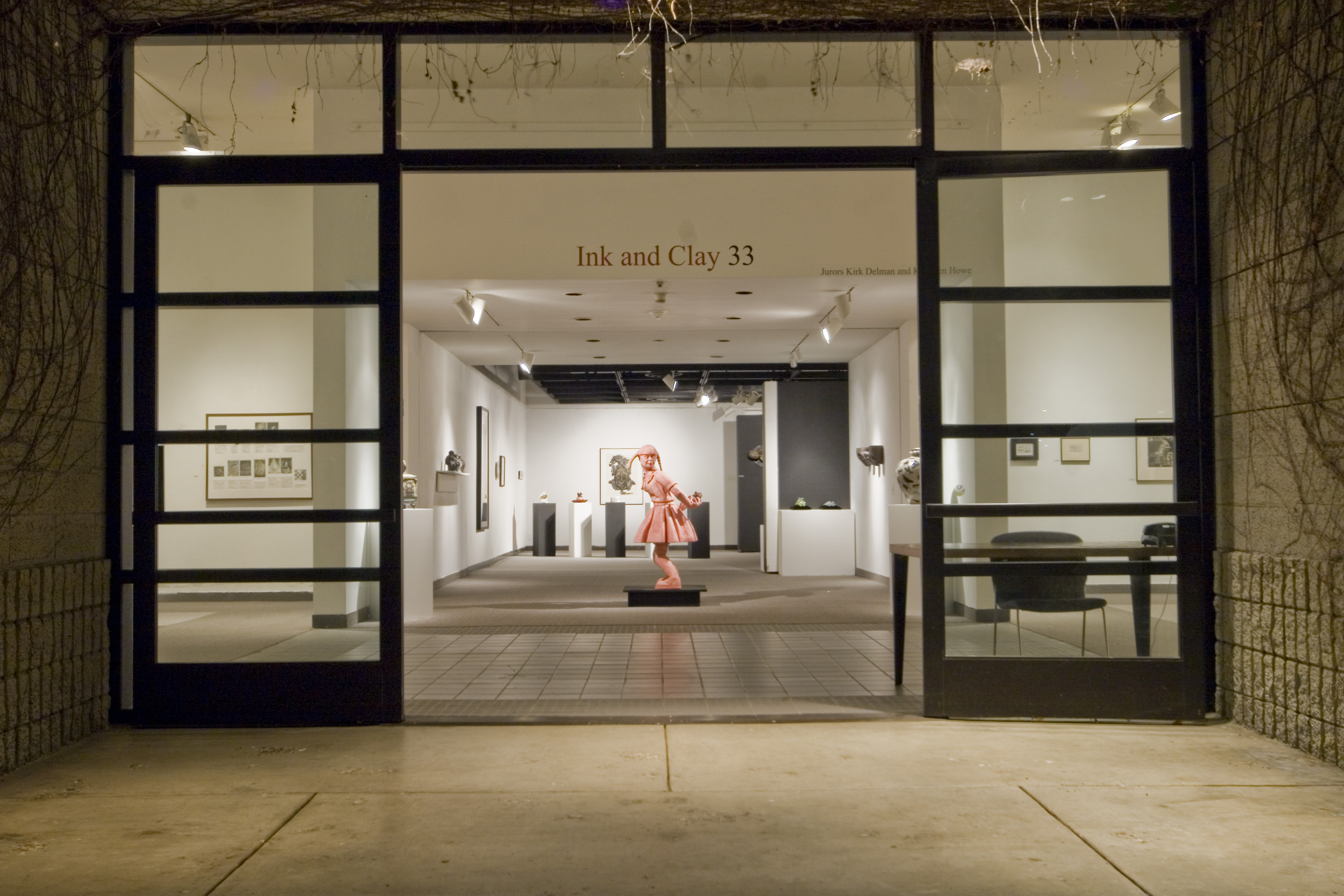 Installation View, Title Wall Exhibition Entrance, Ink & Clay 33 Exhibition, Jan. 18, 2007 to Feb. 24, 2007