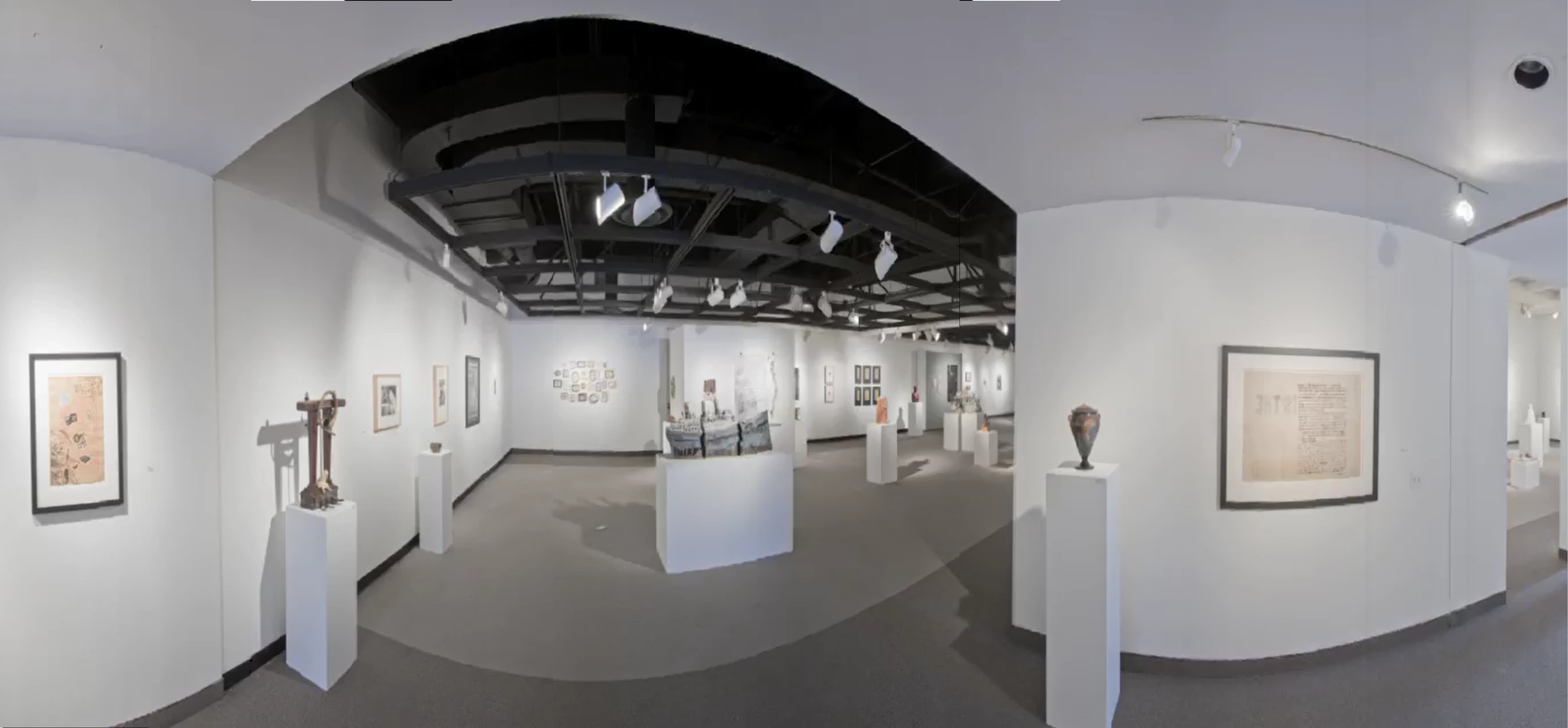 Installation View, Corridor of Gallery, Ink & Clay 37  Exhibition, Mar. 17, 2011 to Apr. 19, 2011.