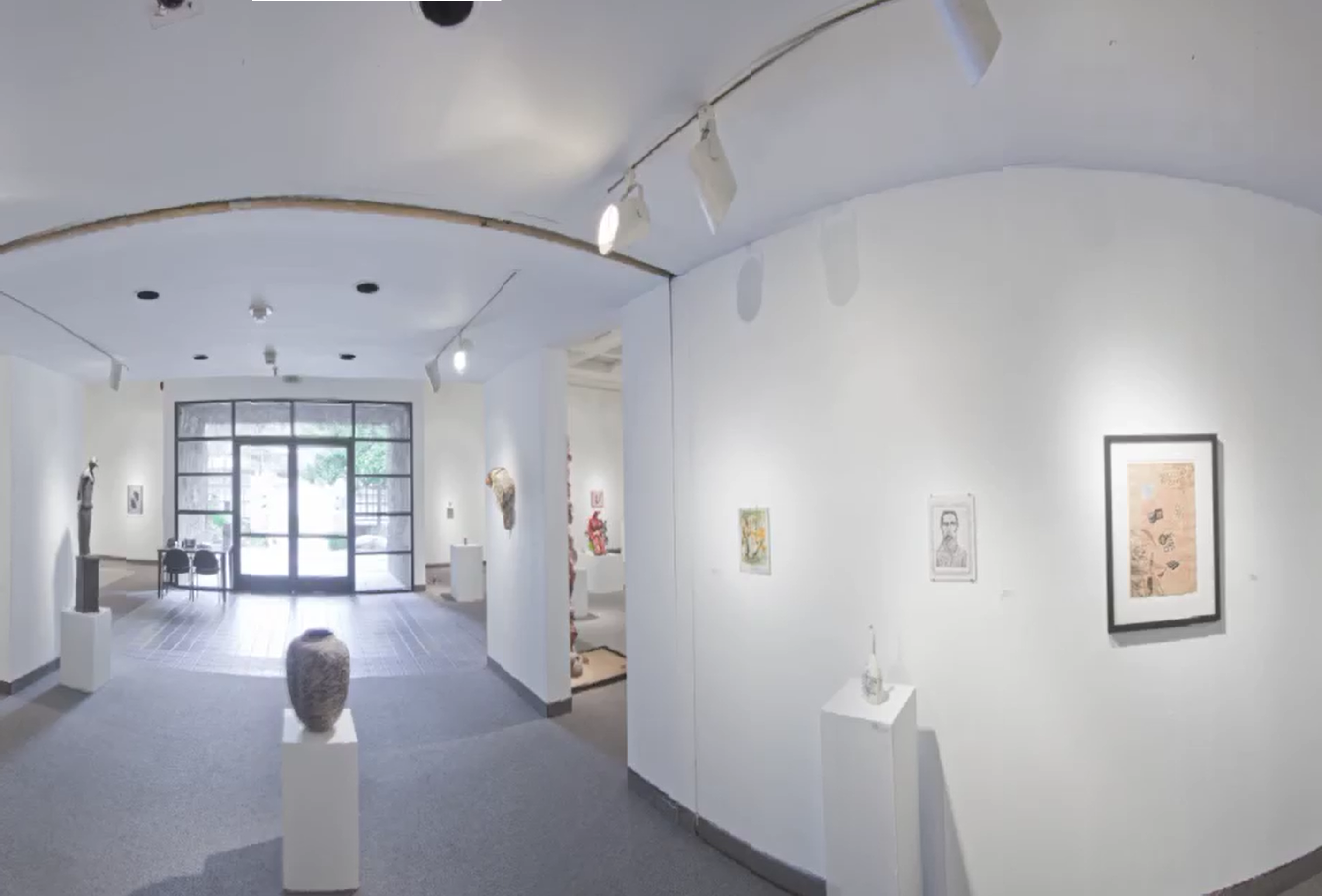 Installation View, Corridor of Gallery, Ink & Clay 37  Exhibition, Mar. 17, 2011 to Apr. 19, 2011.