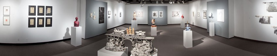 Installation View, Back Gallery, Ink & Clay 37  Exhibition, Mar. 17, 2011 to Apr. 19, 2011.